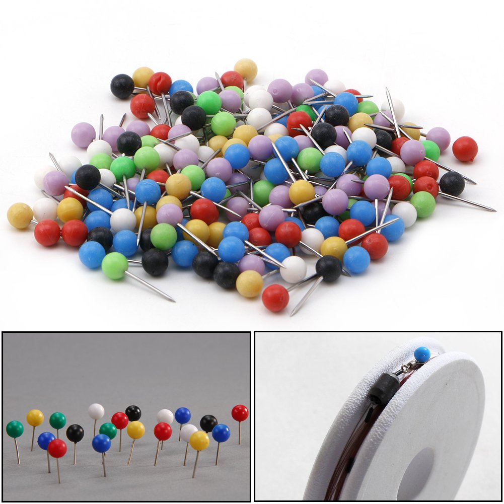 Multi-Color Fishing Pin for Fasten Fishing Line Winder Reel Spool Tackle 100pcs