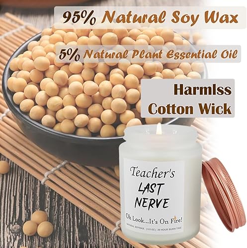 Miniatura 2 de Regalos de agradecimiento a los profesores, velas perfumadas con aroma a lavanda del último nervio del maestro, divertidos regalos de cumpleaños