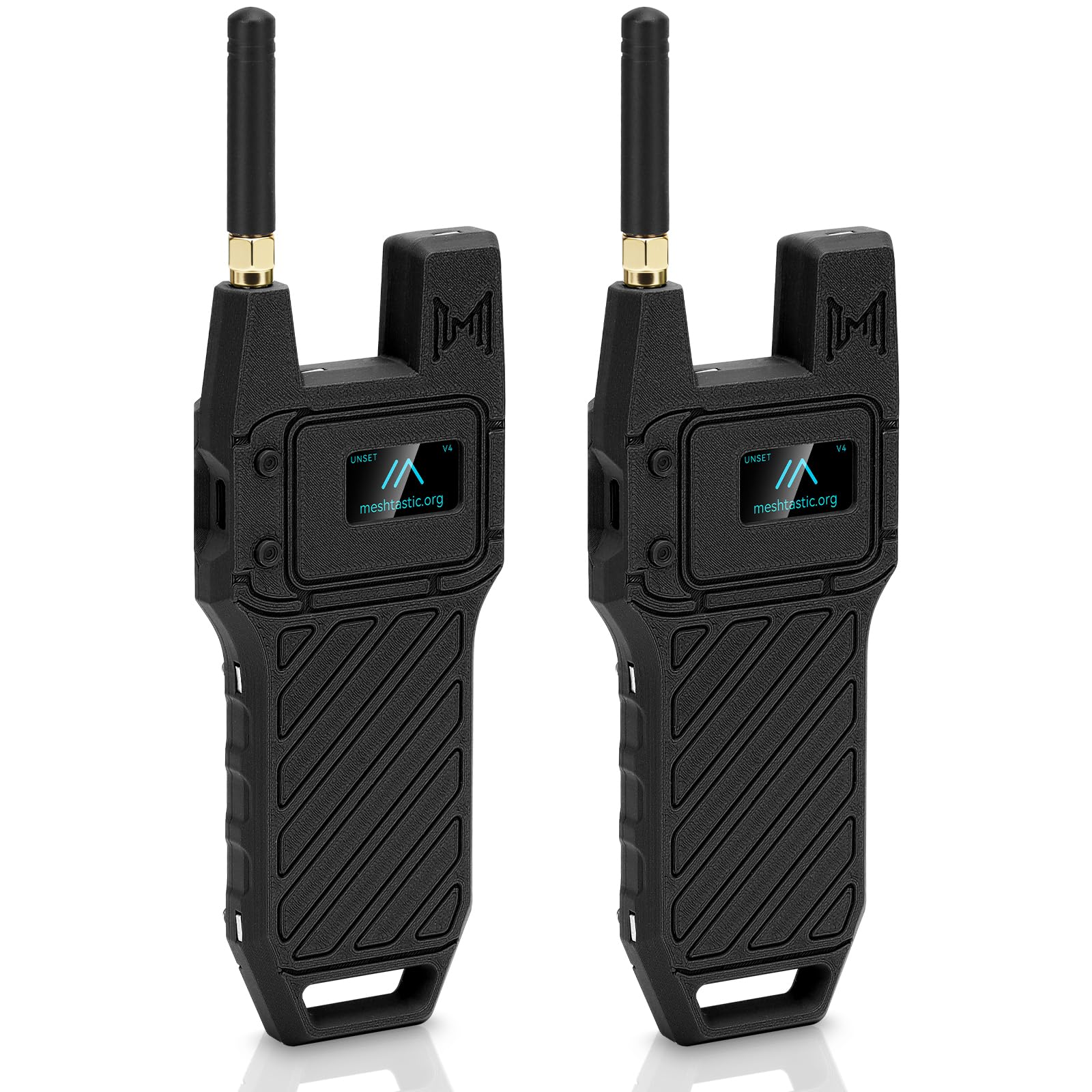 Lot de 2 cartes de développement ESP32 LoRa V4 + version GPS + batterie 3000 mAh + étui de transport ESP32-S3R2 SX1262 avec antenne 915 MHz WiFi Bluetooth 0,96" OLED LoRa V4 pour appareils Ar duino