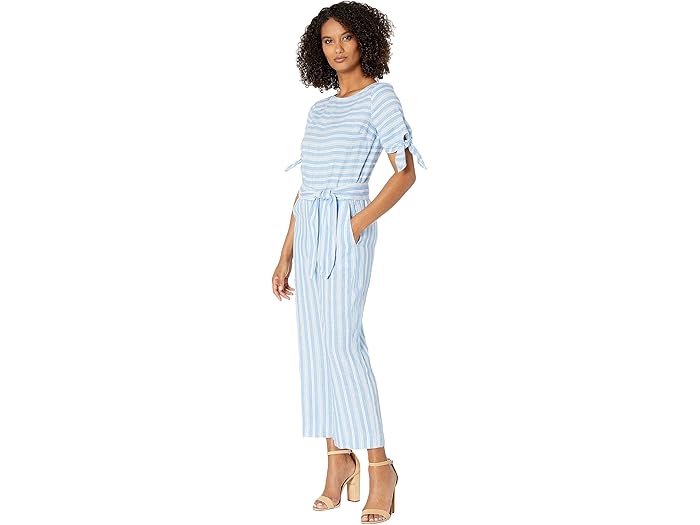 lauren ralph lauren striped jumpsuit