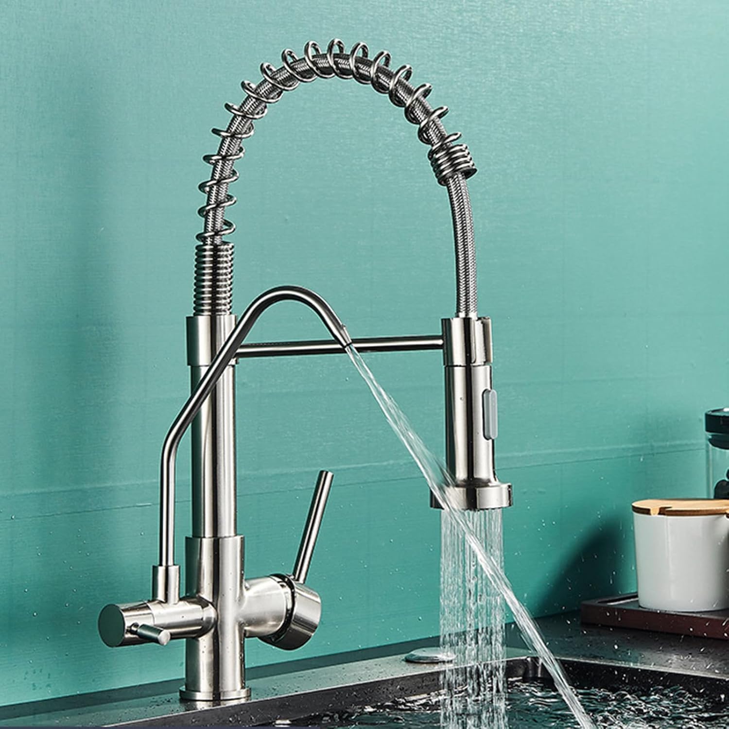 Robinet cuisine 3 voies eau filtrée pour simplifier vos repas sains