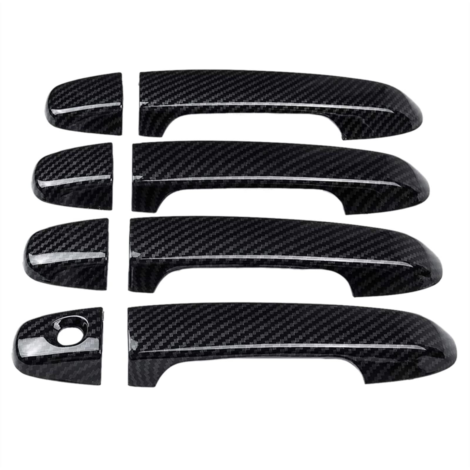Fahbstr One Color Exterior Door Handle Cover For Camry 2012-2016 8Pcs 1Set Carbon Black Abs 4 Door Handle Covers Car Styling Protector Sticker