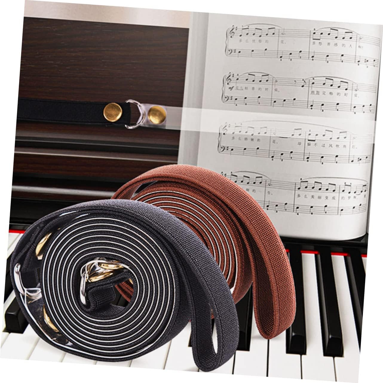Piano Score Clip Music Sheet Holder, Portable Page Fixing Band image 2