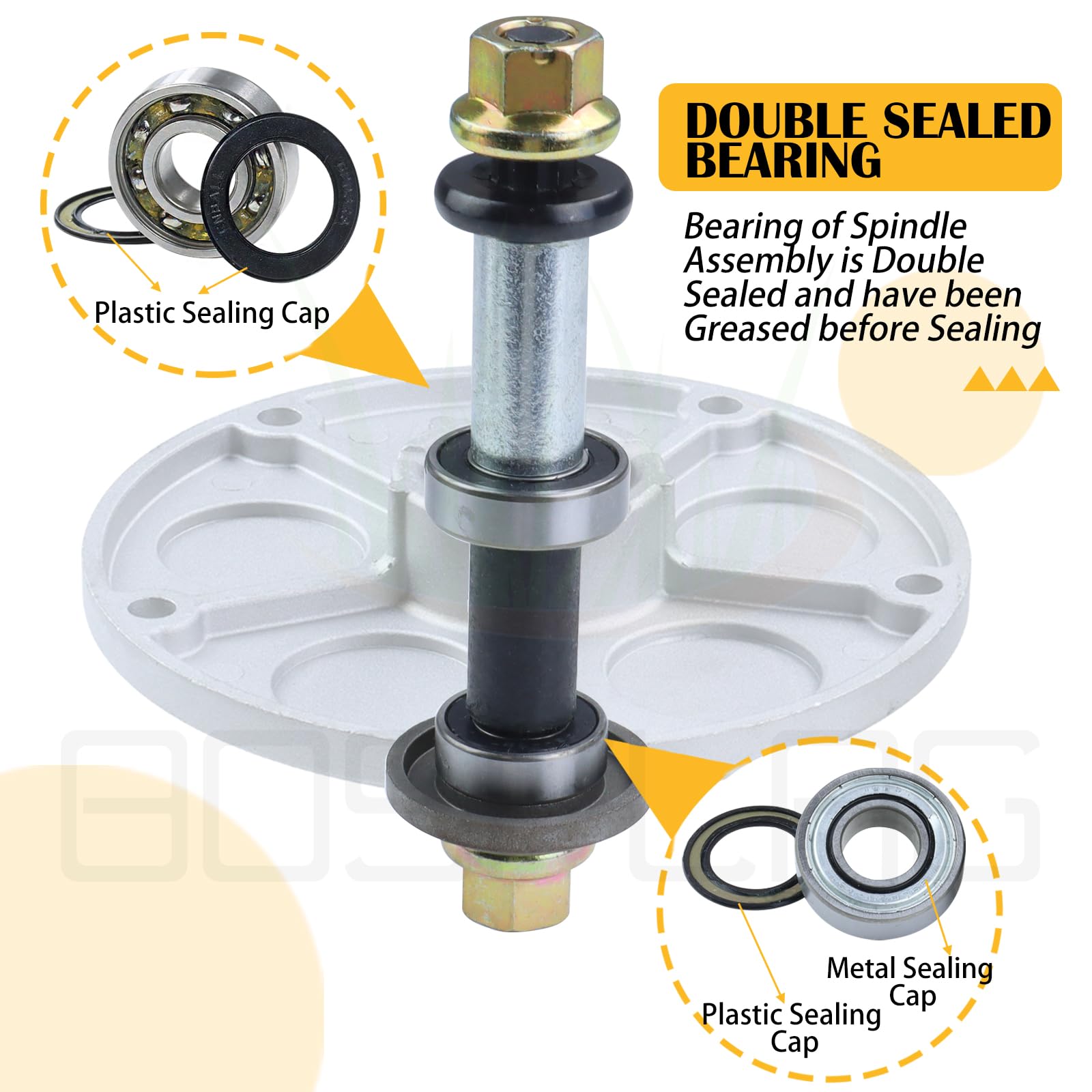 Amazon.com : BOSFLAG 3 Pack 1001046 Spindle Assembly Replaces