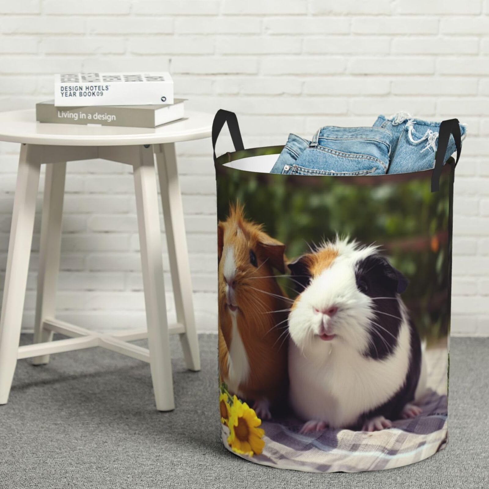 Cesto para la colada de cobayas divertidas impermeable de 40x50cm con asas