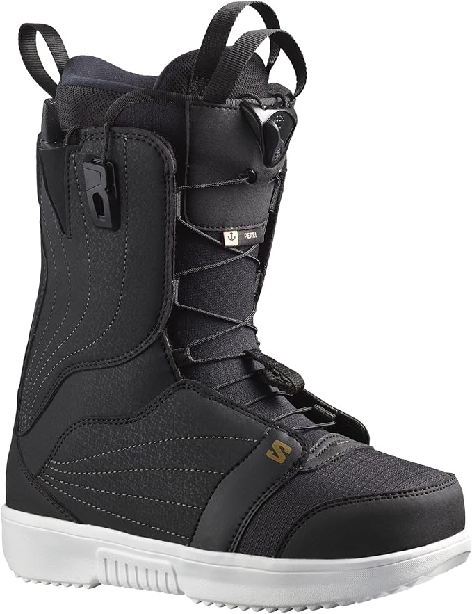 Salomon Snowboard Boots Pearl 2023-24 Model Women's L47347900 Black/White/Gold