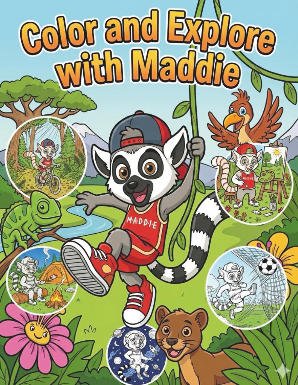 Color and Explore with Maddie: Coloring and Adventure Book