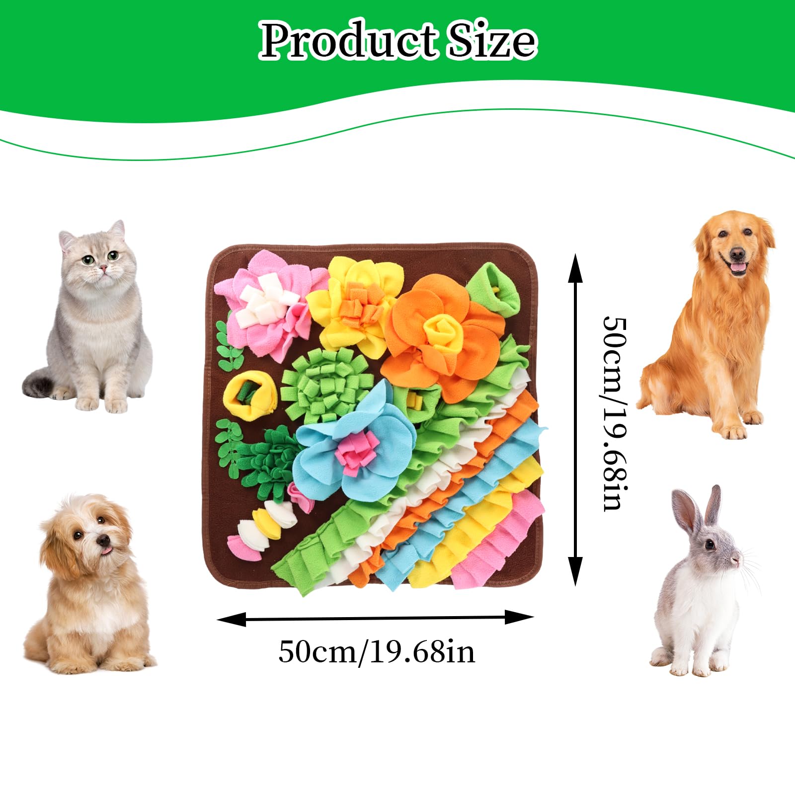 Snuffle Mat for Dogs Durable Dog Snuffle Mat, Interactive Feeding Game, Enrichment Toys for Dogs Dog Stimulation Toys - Image 2