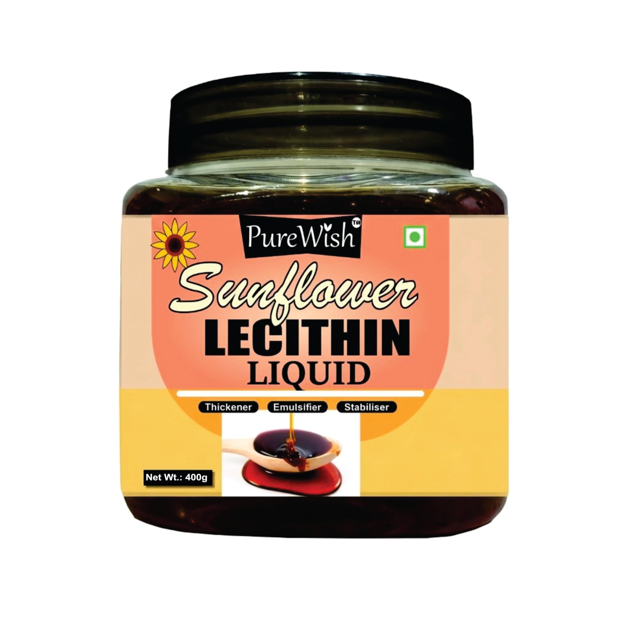 Purewish Sunflower Lecithin Liquid, 400g (Thickener | Emulsifier | Stabiliser | Natural Food Additive | Add to Bakery, Chocolate & Confectionery Products)-image-15