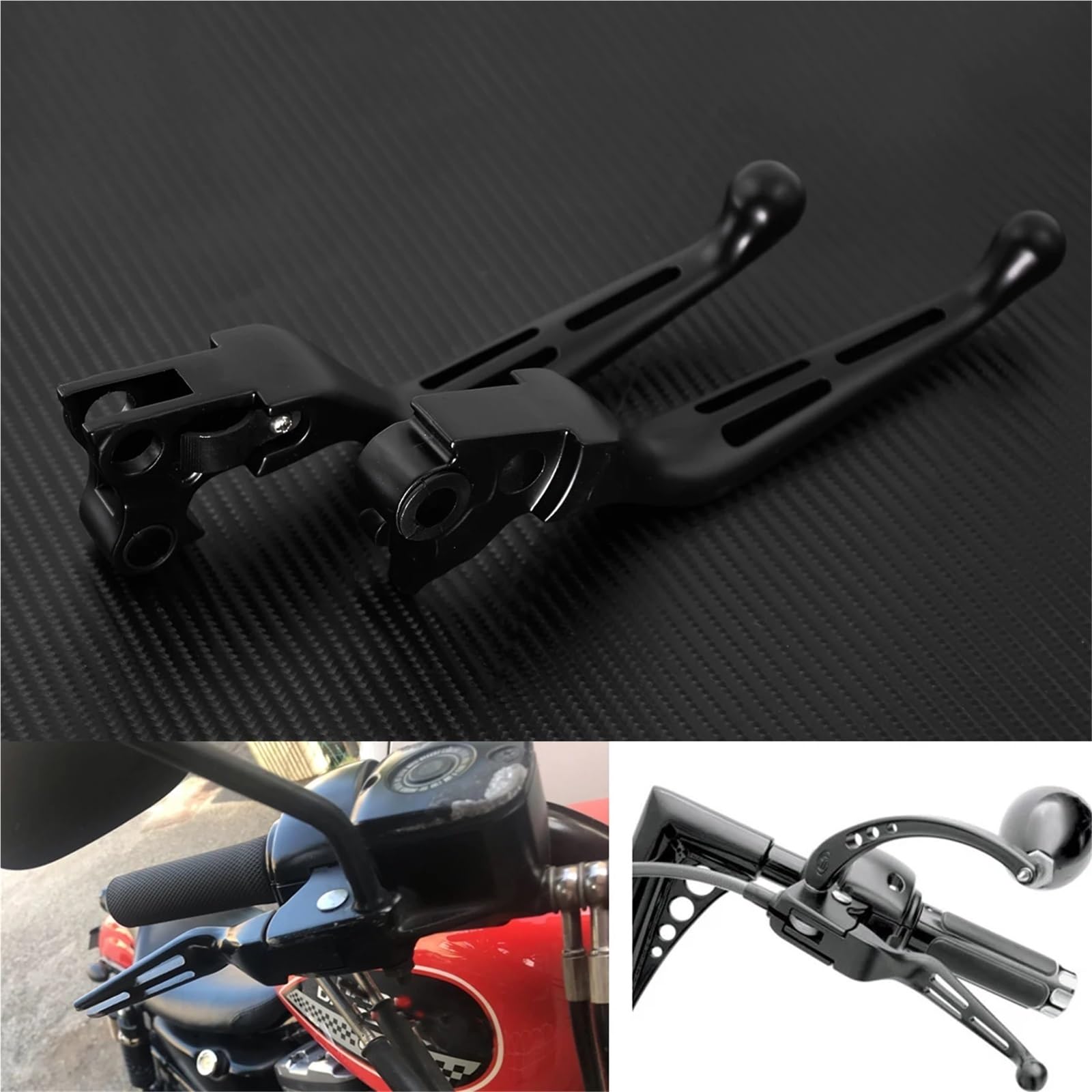 Dźwignia hamulca/sprzęgła L/R Dźwignia klamki pasuje do Harley 1996-2003 XL, 1996-2007 Dyna Touring, 1996-2007 i 2011-2014 Softail