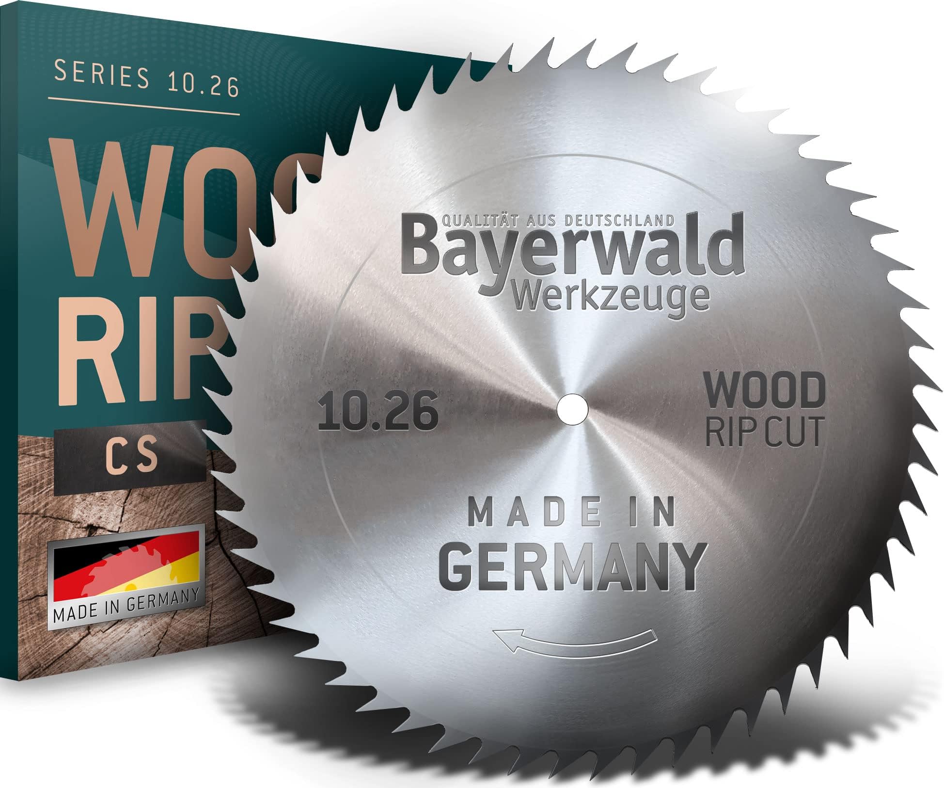Bayer Forest CS Circular Saw Blade Diameter 500 mm – 12 mm – 35 mm Long Nose Gear (80 Teeth)/Easy, Finer Paper Sheets Log & Wood Materials for Table Saws – Format and Tilt Circular Saws