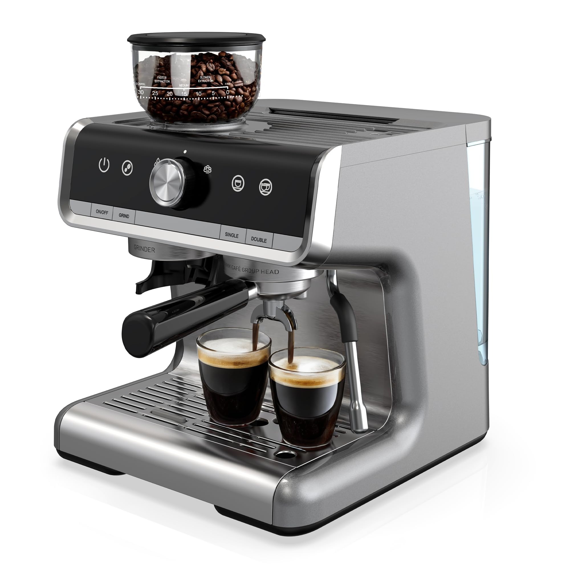 GarveeHome Espresso Machine with Grinder - Make Cappuccinos! -1 GarveeHome Espresso Machine with Grinder - Make Cappuccinos! -1