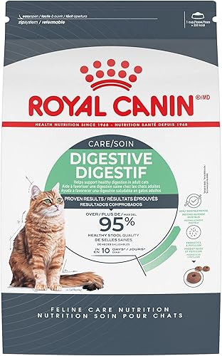 Royal Canin Feline Care Nutrition Digestive Care Alimento seco para gatos adultos, bolsa de 3 libras