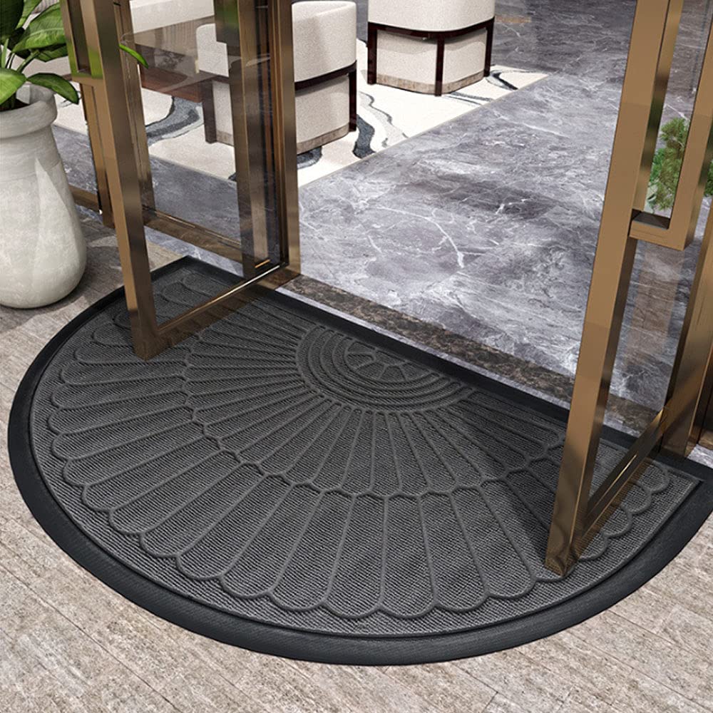 Halfronde Deurmat Rubber - Duurzaam en Antislip voor Binnen en Buiten