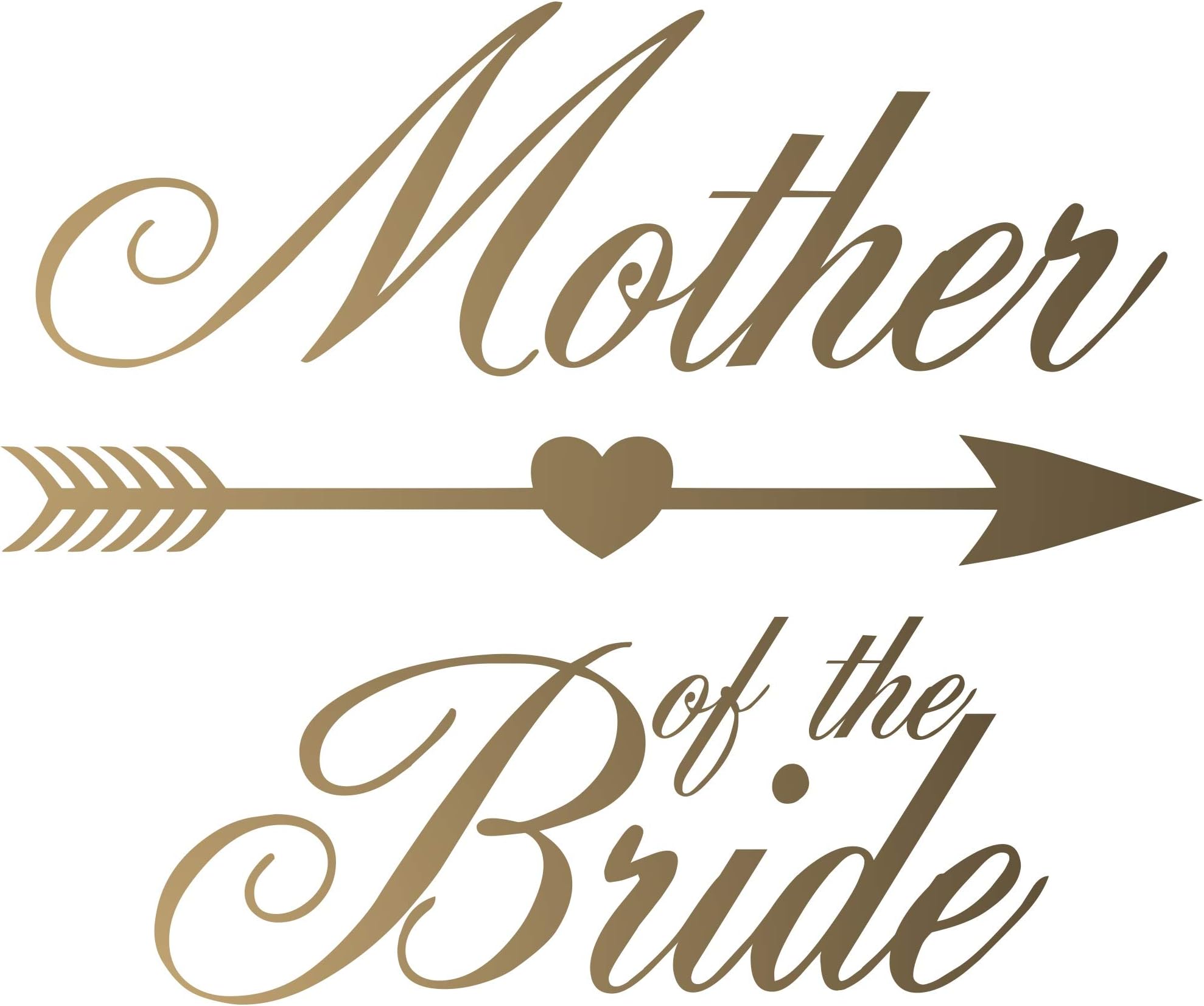 DZigns4 Bride Tribe/Crew/Squad - Easy Iron-On Vinyl Transfer for Hen Party/Do - Gold (Mother of the Bride)