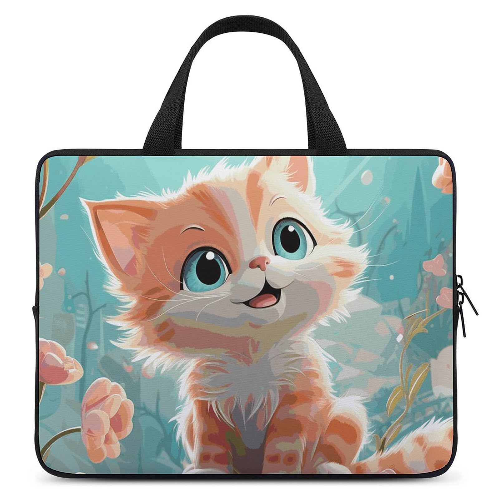 Housse ordinateur portable 15" motif chats mignons pochette PC