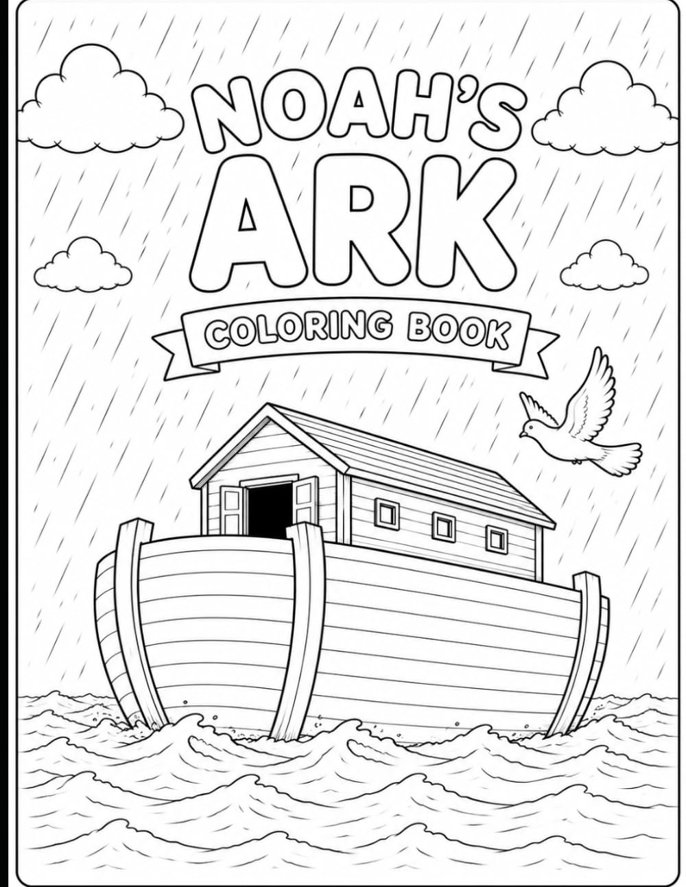 Bible Stories Coloring Book: Noah's ark Coloring Book for Kids Ages 4-8