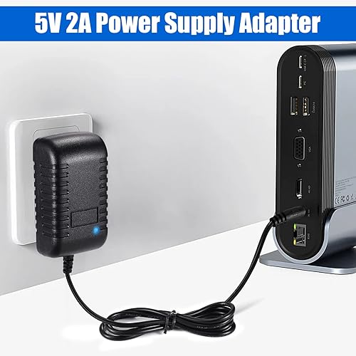 Miniatura 7 de Adaptador de corriente de 5 V 2 A, fuente de alimentación conmutada de CC 5 V 10 W, CA 100 V-240 V a CC 5 voltios 2 amperios transformador de