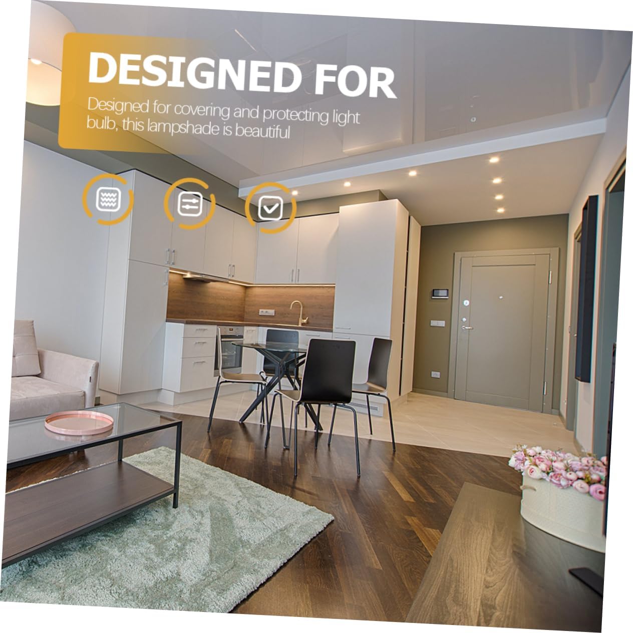 Vintage Lamp Shade Replacement Frosted Glass Ceiling Cover Elegant Design for Table Floor and Wall Lighting Fixtures