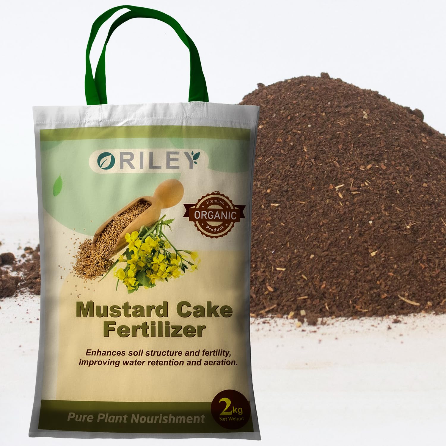 ORILEY Mustard Cake Organic Fertilizer for Plants Sarso Khali 100% Pure & Natural Plant Food Growth Nutrient and Manure (2 Kg) (B0CMZQQ38M) Amazon Price History, Amazon Price Tracker