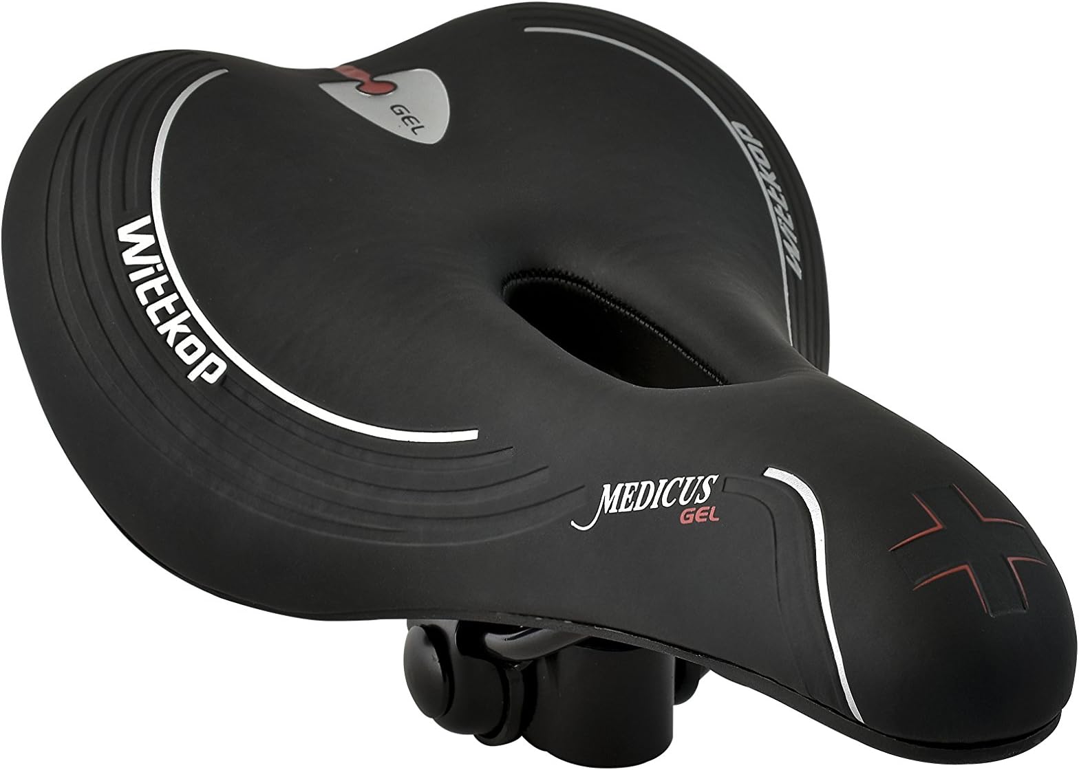 Wittkop Men saddle trekking / Vito Medicus with cloppen, black, 97201