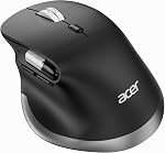 Acer Wireless Bluetooth Mouse with Fast Side Scroll Wheel for Laptop/Mac | 4800 DPI Ergonomic Computer Mouse (BT5.2+2.4GHz) with 8 Buttons, Office USB Mice, Medium to Large Sized Hands for MacBook Neo