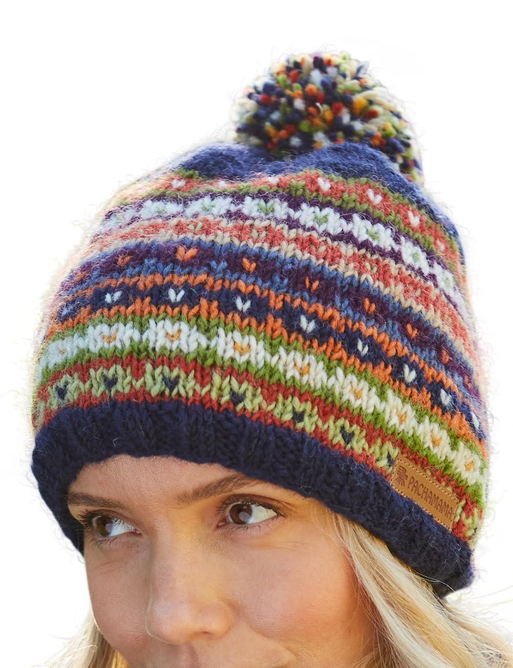 Pachamama Colorado Wool Beanie Bobble Hat