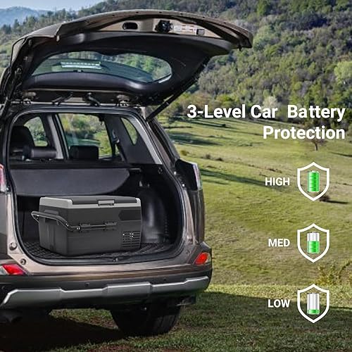 Miniatura 6 de Techomey Refrigeradorcongelador portátil de 65L, refrigerador de automóvil de 12 voltios, compresor de enfriamiento rápido de -4   68 , CC 12 V24 V,