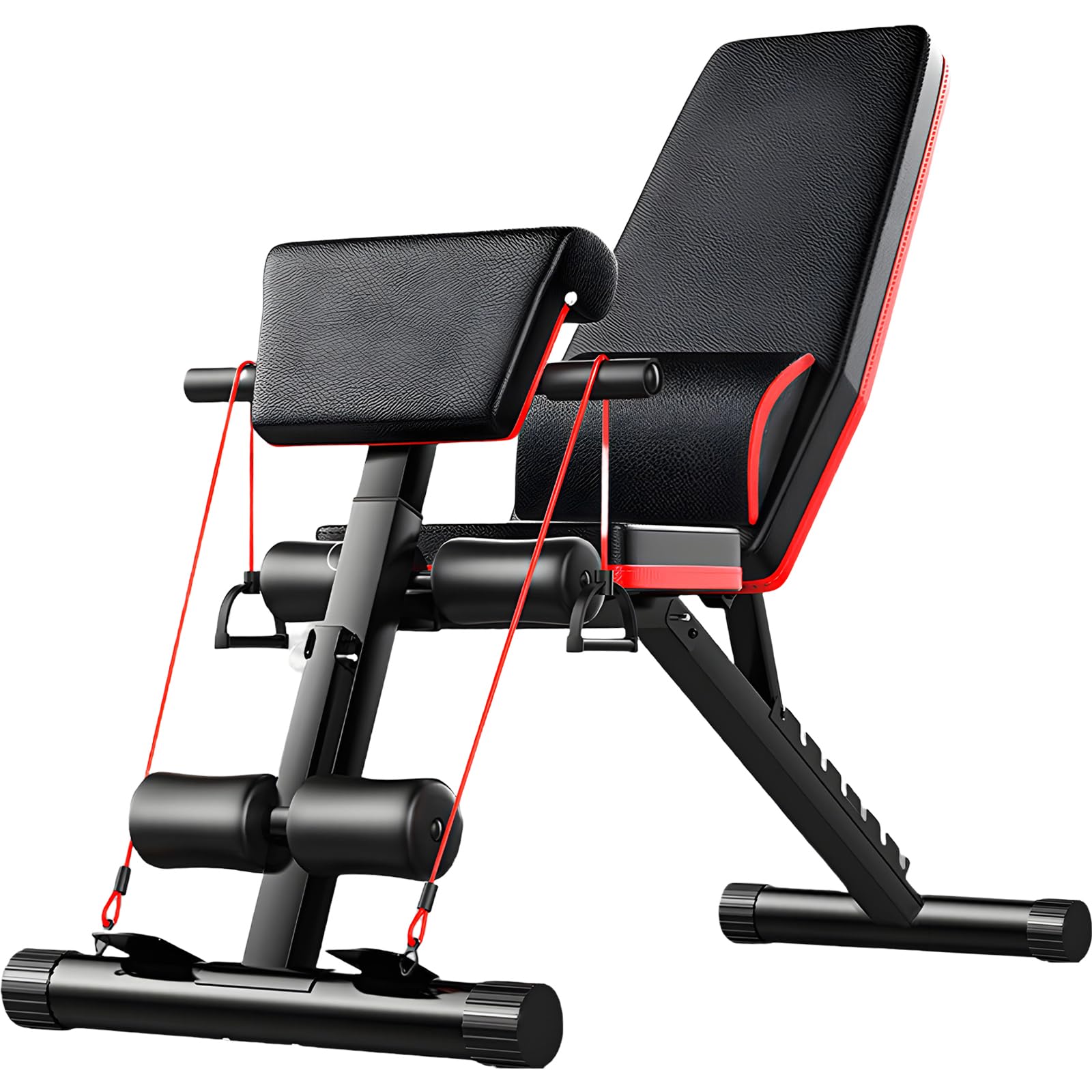 Banc De Fitness Réglable – Banc Prédicateur, Portable, Pliable – Acier Robuste, Mousse Dense – Pour Musculation Maison