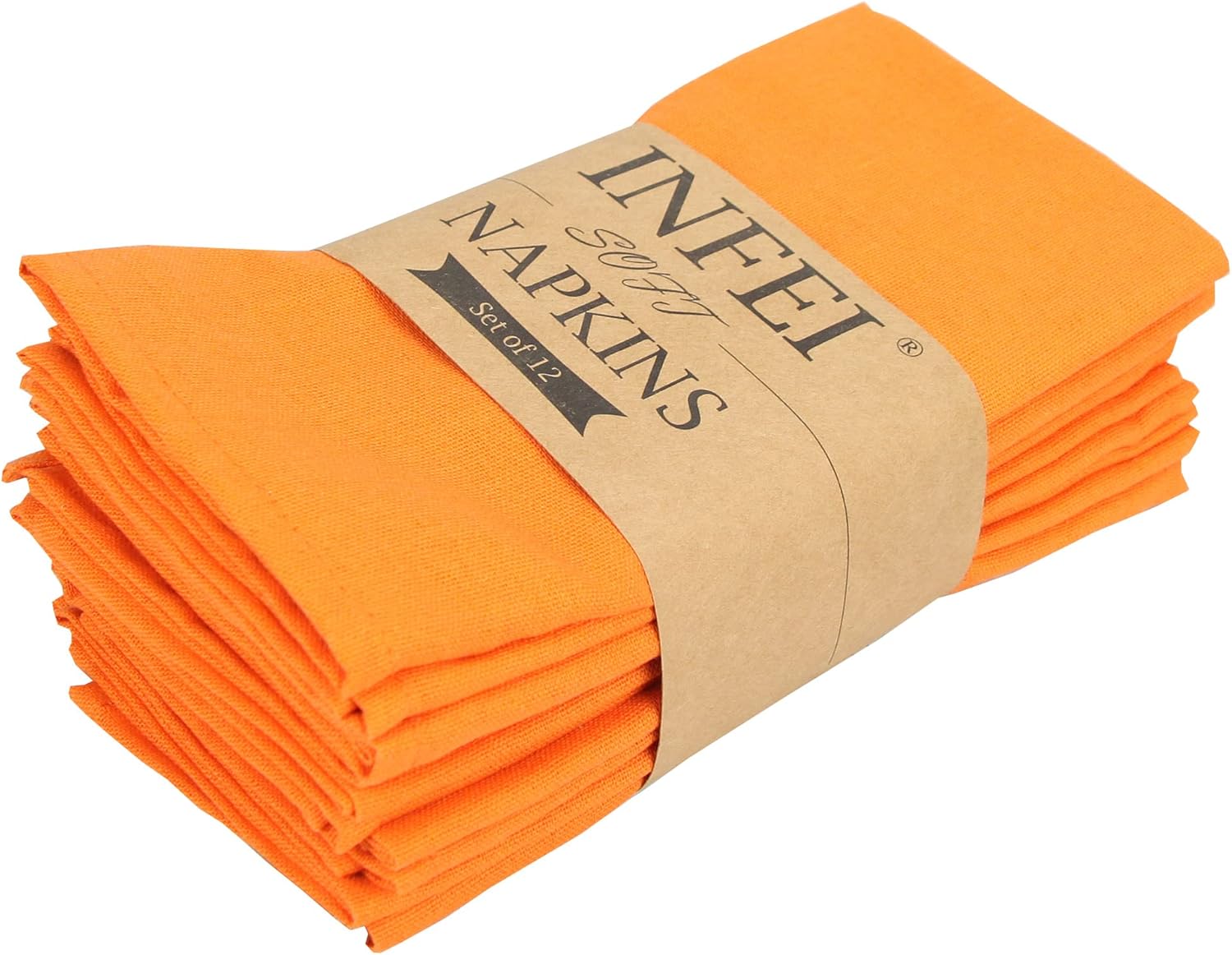 INFEI Solid Color Cotton Linen Blended Thin Dinner Fabric