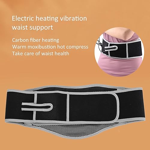 Miniatura 6 de Cinturón de cintura con calefacción, almohadillas térmicas eléctricas, masajeador de espalda baja de calentamiento rápido, cinturón térmico para el