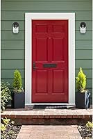 Vista 2 de Design House 587311 Tarro de gelatina clásico (2 luces) para interiores y exteriores con vidrio acanalado transparente para entrada, porche, patio