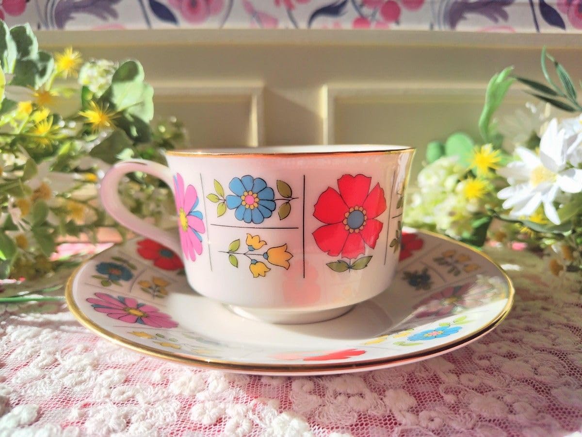 Amazon | Noritake ノリタケ アイボリーチャイナ レトロ ポップ 花模様
