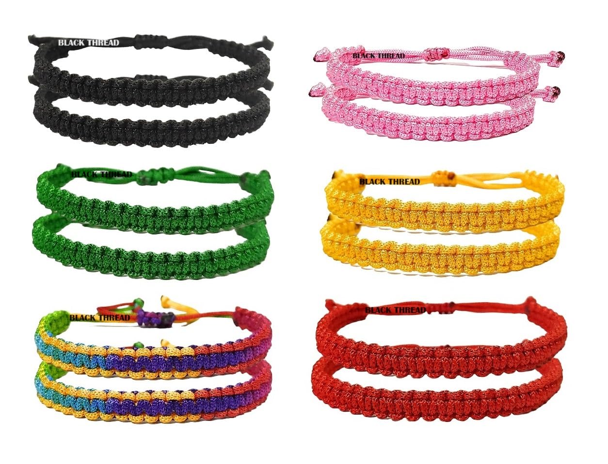BLACK THREAD Handmade Nazar Dhaga Wristband Avoid Negative Energy Bracelets Friendship Band for Women, Men, Girls & Boys 12 Piece COMBO(Black, Pink, Green, Yellow, Multicolour, Red)(BT GIRLS BRCT 011) (B0DB6H8XRW) Amazon Price History, Amazon Price Tracker
