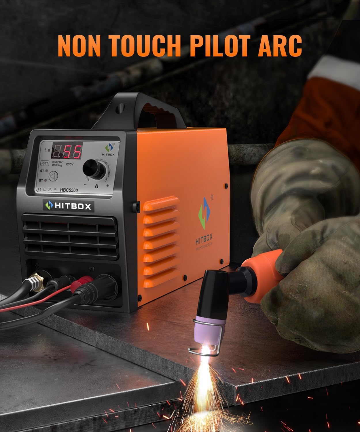 Plasma cutter in use with non-touch pilot arc