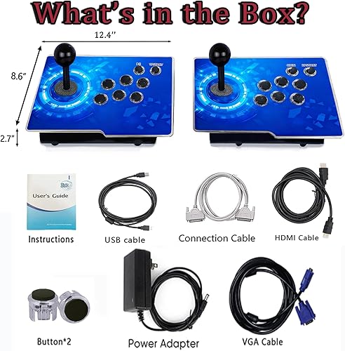 Miniatura 2 de RegiisJoy 32000 en 1 Pandoras Box 78S Retro Arcade Gaming Console, 4 Jugadores 3D Magical Modified Game, Search Save Delete Cheat Function, Lista de