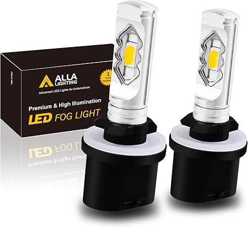 Vista 9 de Alla Lighting 3800lm 899 880 bombillas LED antiniebla, base PG13 superbrillante 884 885 887 893 H27 H32, ETI 56-SMD (6000 K xenón blanco)
