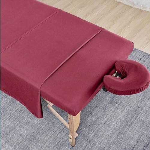 Miniatura 8 de MRJ Juego de sábanas de masaje de microfibra suave de 3 piezas, para mesas de masaje, incluye sábana encimera de masaje, sábana bajera ajustable de