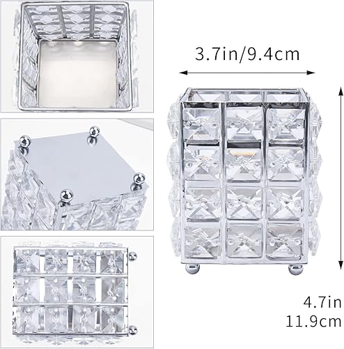 Miniatura 6 de Taza de brochas de maquillaje soporte de brochas de maquillaje de cristal taza de maquillaje de cristal para brochas de maquillaje soportes de