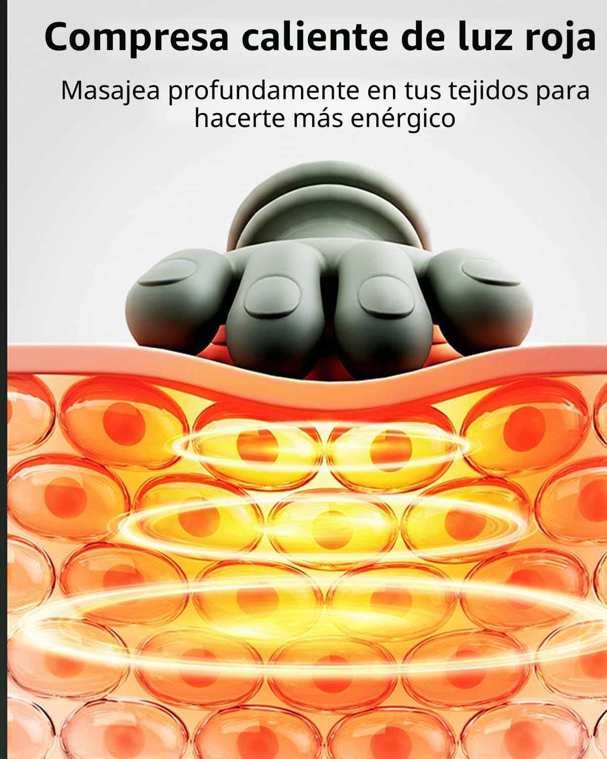 Masajeador 4D para el Cuello y la Espalda, Masajeador de Ajuste de Tres Marchas, con Función de Compresa Caliente, Diseño Portátil, Ideal para Oficinas y Viajes para Aliviar Espasmos Musculares