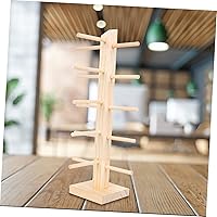 Vista 8 de Wooden Sunglass Stand Display Rack for Sun Holder Stand and Eyeglass Organizer