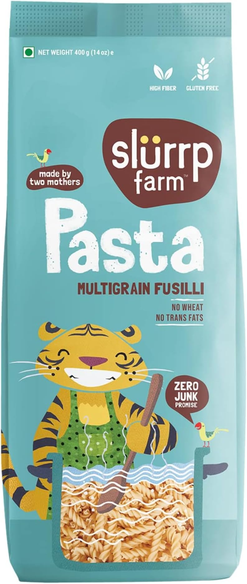 No Maida Multigrain Fusilli Pasta | No Transfat | Healthy Pasta made with Brown Rice and Corn | 400 g