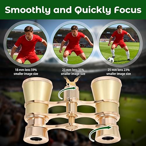 Miniatura 4 de Binoculares de ópera, mini binoculares de 3 x 25 pulgadas, compactos y ligeros, gafas de teatro portátiles, binoculares de visión nocturna para