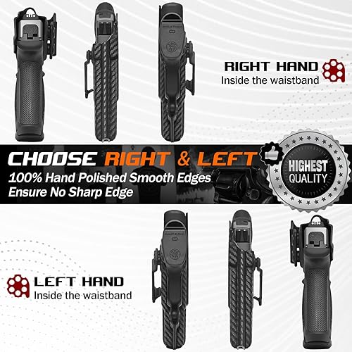 Miniatura 6 de Funda KYDEX Premium Fit pistola S&W SD9 VE y SD40 VE  Transporte oculto en la cintura interior y exterior, inclinación ajustable, IWB y OWB para