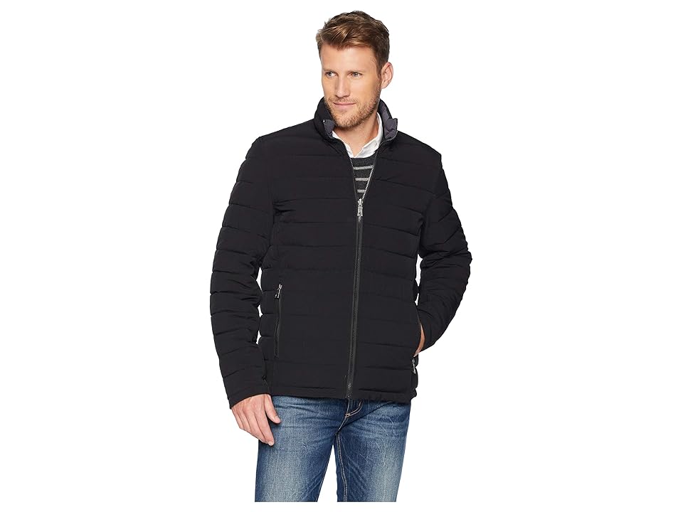 

Nautica Stretch Reversible Jacket (Black) Men's Coat