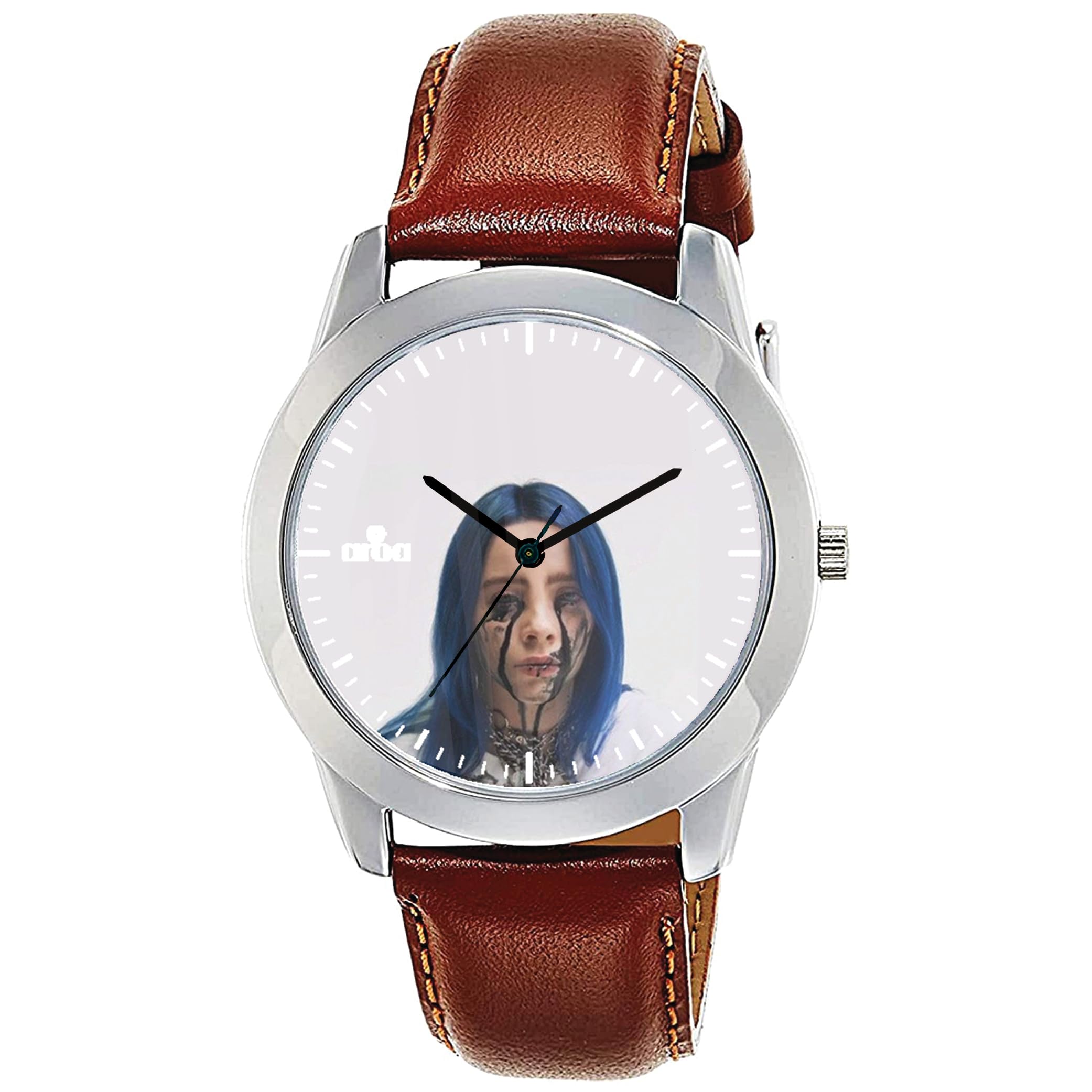 AROA Watch for Men with Billie Performing On Stage Model :775 in Steel Metal Type Brown Strap Analog Watch White Dial for Men Stylish Watch for Boys (B0C8DLPF7S) Amazon Price History, Amazon Price Tracker