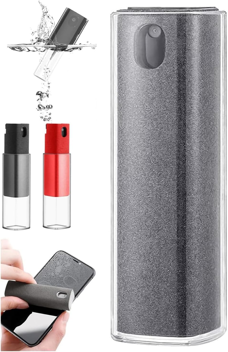 Pristine Screen Cleaner,Pristine Clean Screen Cleaner, Pristine Screens,Screen Cleaner Spray,for All Phones, Laptop and Tablet Screens (Grey)