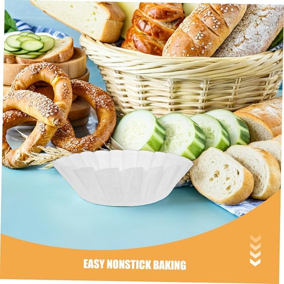 100pcs Round Basque Cake Liners Made of Silicone Paper, Oil-Resistant and Convenient Precut Sheets for Baking, for Air Fryer and Oven Use