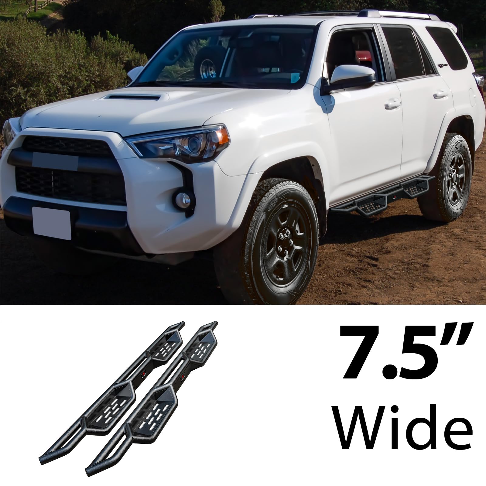 トヨタ 4RUNNER ランニングボード サーフ185 純正 4ランナー Amazon | HD Ridez ドロップダウンスタイル ランニングボード サイド