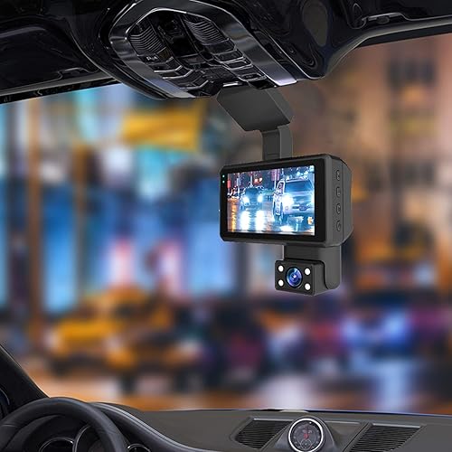 Cámara de tablero frontal y trasera, 1080P FHD DVR Cámara de tablero para automóviles, grabadora de conducción de coche gran angular de 170, cámara
